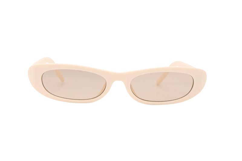 KD EYEWEAR SMALL CAT EYE SUNGLASSES (BEIGE)