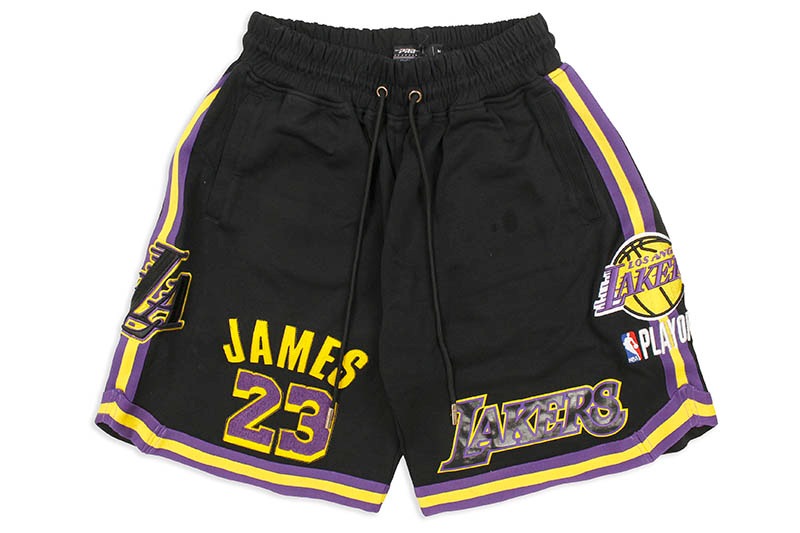 PRO STANDARD LOS ANGELES LAKERS TEAM SHORTS (BLL351106:BLACK)