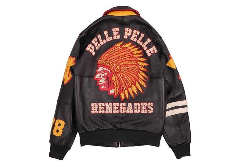 Pelle Pelle RENEGADES JACKET (325-37497-BIC:BLACK/IVORY/CABERNET