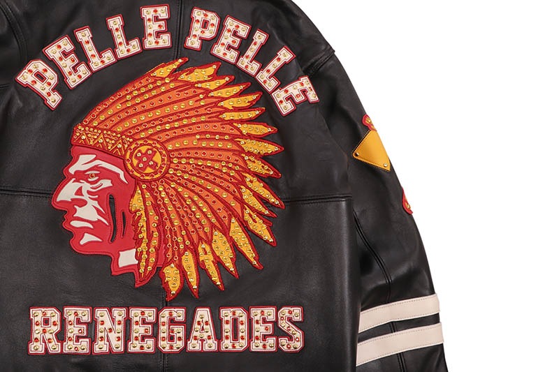 Pelle Pelle RENEGADES JACKET (325-37497-BIC:BLACK/IVORY/CABERNET