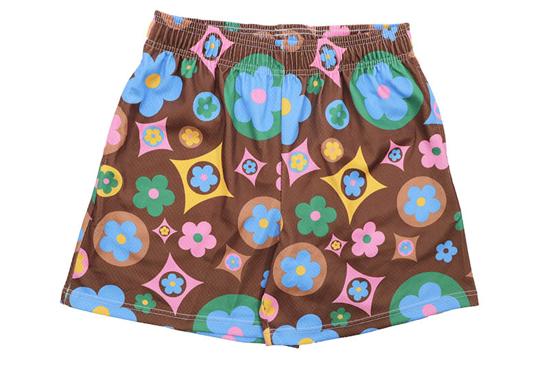 BRAVEST STUDIOS BROWN MULTI FLOWER SHORTS | Brand,A-F,BRAVEST 