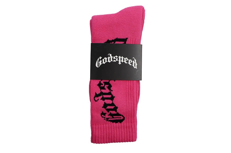 GODSPEED OG LOGO SOCK (NEON PINK)