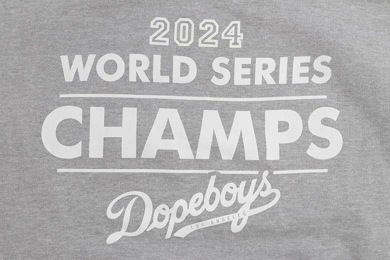 STREET WEAR SUPPLY LA 2024 WORLD SERIES CHAMPS HOODIE (GREY)