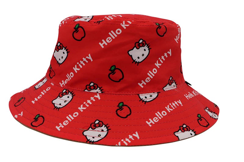 リバーシブル ハローキティ バケットハット NEW ERA KID'S HELLO KITTY REVERSIBLE BUCKET HAT (KHAKI) 14348590