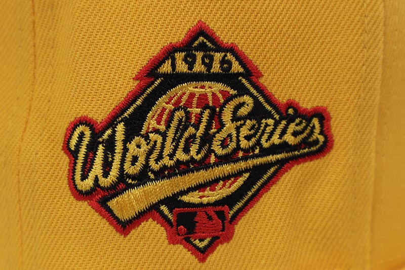 NEW ERA NEW YORK YANKEES 59FIFTY FITTED CAP (1996 WORLD SERIES CUSTOM SIDE PATCH/GREY UNDER VISOR/A GOLD)