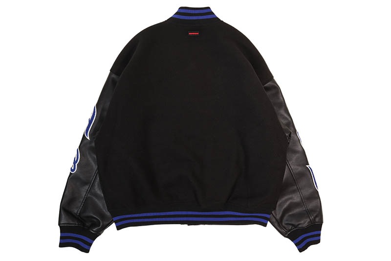 FUBU FAUX VARSITY JACKET (FAM-52304:BLUE)