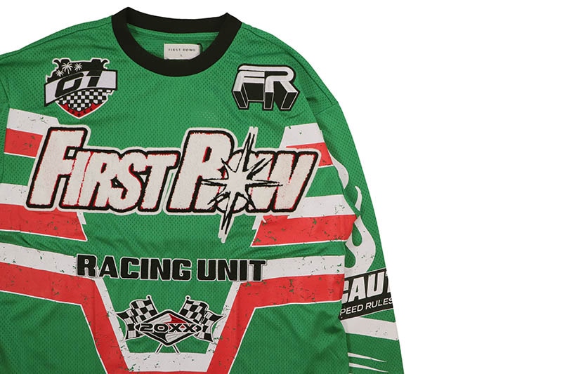 FIRST ROW HARD RACING SPORT JERSEY (FRR0010:GREEN)