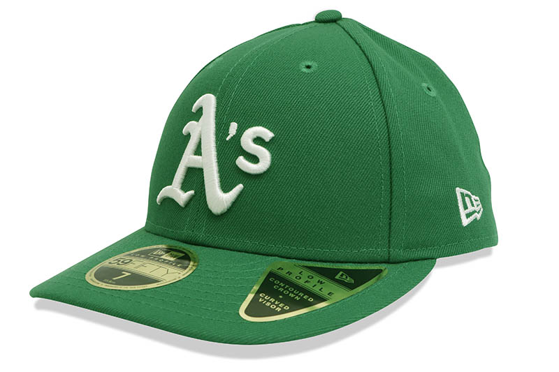 NEW ERA OAKLAND ATHLETICS LOW PROFILE 59FIFTY FITTED CAP (KELLY GREEN/WHITE)