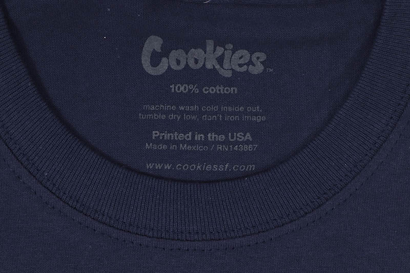 COOKIES ORIGINAL LOGO TEE (NAVY/WHITE) 1564T6661 CM232TSP01