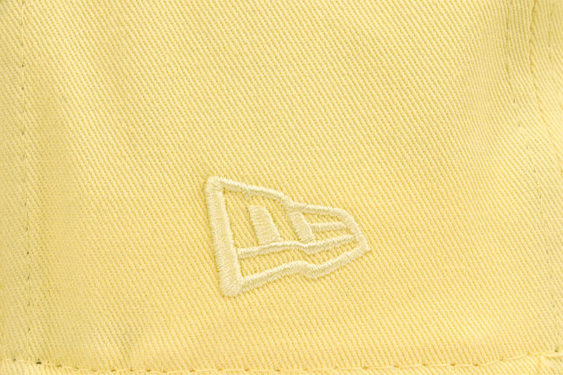 NEW ERA HOUSTON ASTROS 59FIFTY FITTED CAP (APOLLO 11 CUSTOM SIDE PATCH/MAROON UNDER VISOR/SOFT YELLLOW BLACK SATIN)