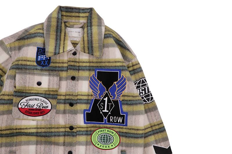 FIRST ROW COEXIST MULTI PATCHES SHACKET (FRJ2060:OLIVE) | すべての