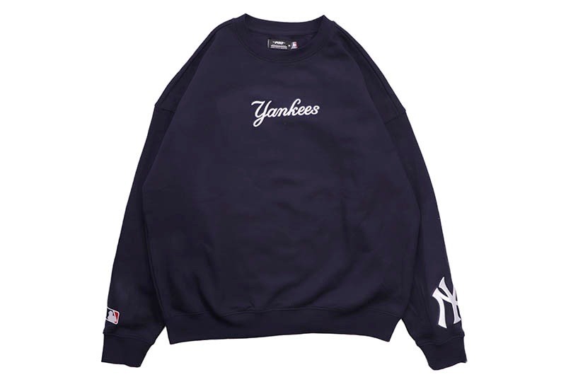PRO STANDARD NEWYORK YANKEES WINGSPAN DROP SHOULDER CREWNECK (LNY5314778-MDN:MIDNIGHT NAVY)