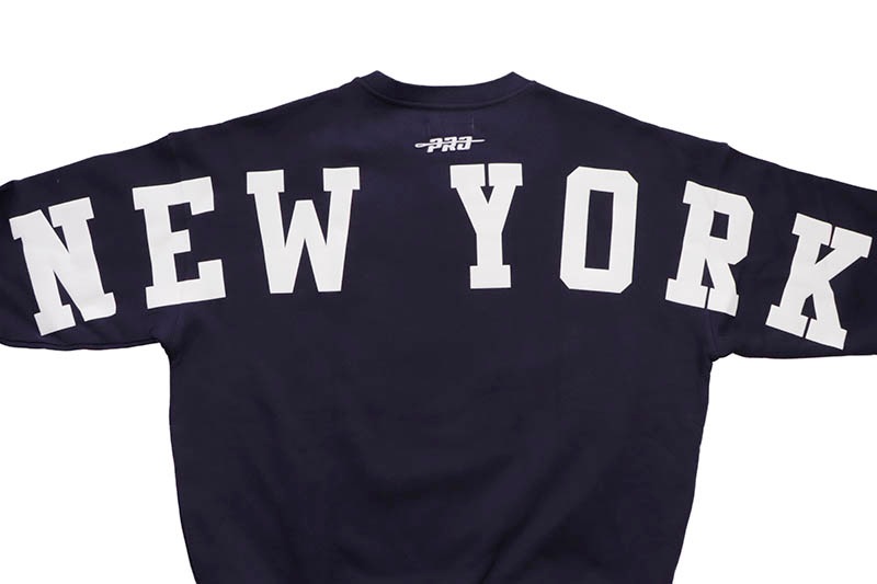 PRO STANDARD NEWYORK YANKEES WINGSPAN DROP SHOULDER CREWNECK (LNY5314778-MDN:MIDNIGHT NAVY)