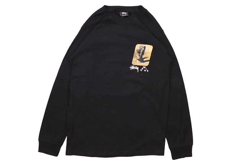 STUSSY MOAI LS TEE (BLACK) 1994642