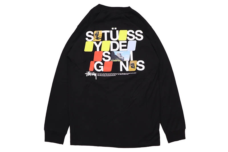 STUSSY MOAI LS TEE (BLACK) 1994642