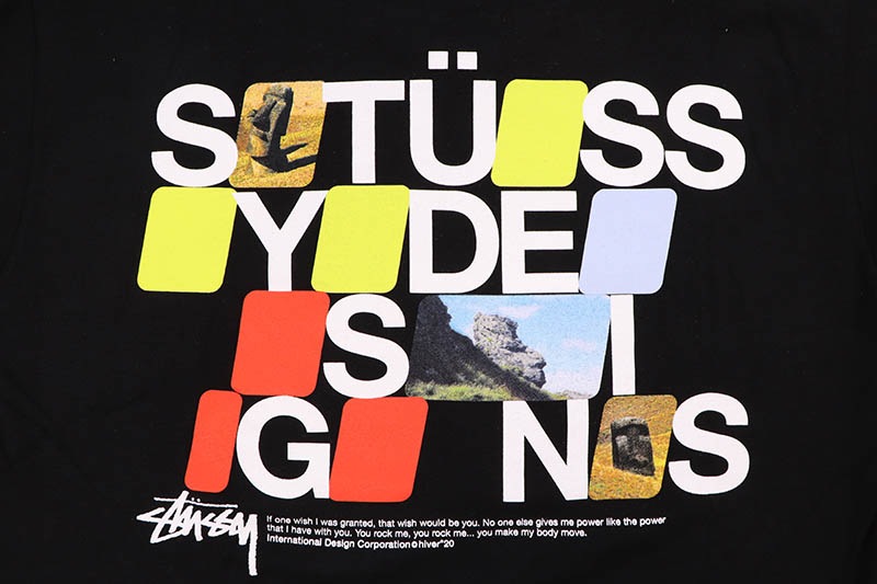 STUSSY MOAI LS TEE (BLACK) 1994642