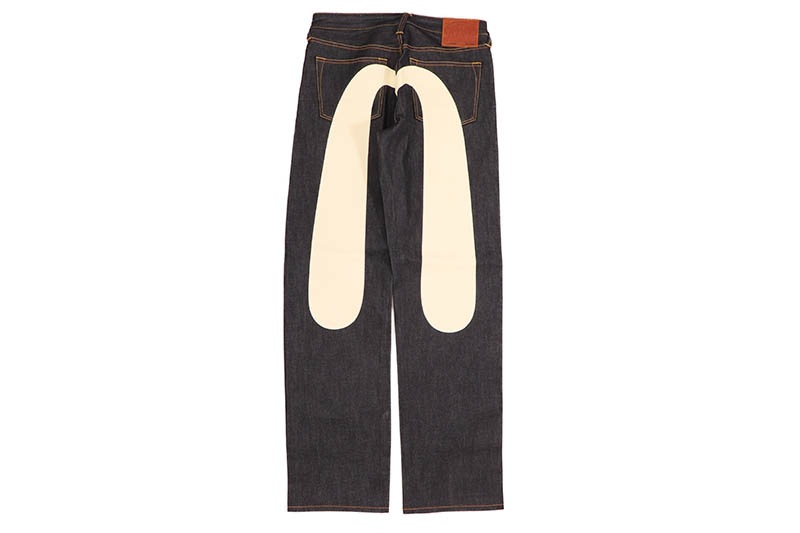 EVISU DAICOCK PRINT BAGGY JEANS #2000 (2ESHTM2JE91000CT:INDIGO)