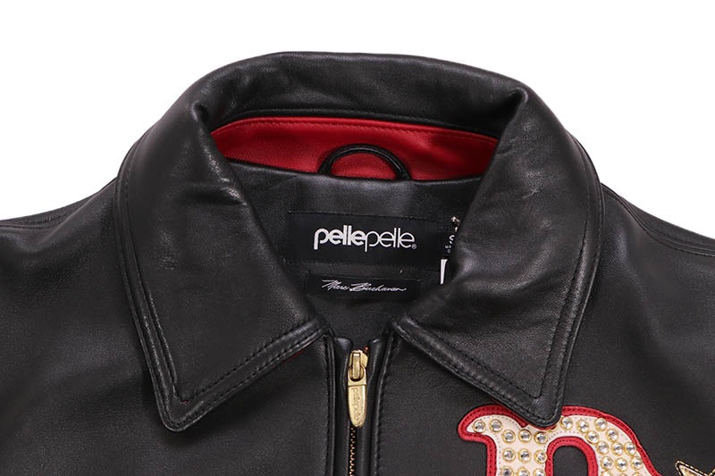 Pelle Pelle STARS AND STRIPES JACKET(325-37540-BCI:BLACK/CABERNET