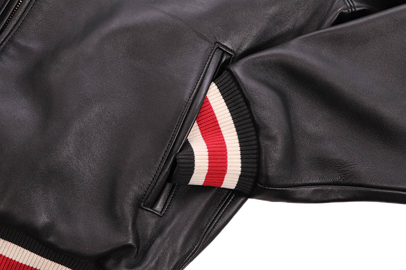 Pelle Pelle STARS AND STRIPES JACKET(325-37540-BCI:BLACK/CABERNET