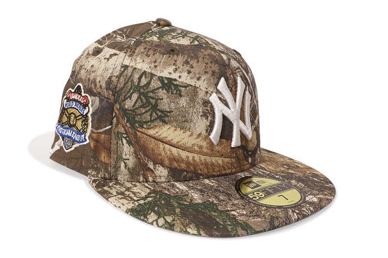 NEW ERA NEW YORK YANKEES 59FIFTY FITTED CAP (1927 WORLD SERIES SIDE PATCH/GREY UNDER VISOR/REALTREE CAMO) 14730499