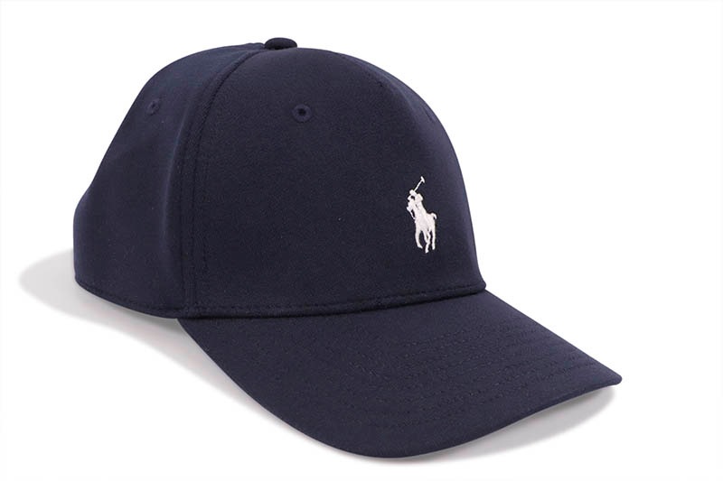 POLO RALPH LAUREN DOUBLE-KNIT JACQUARD BALL CAP (710833790003:AVIATOR NAVY)