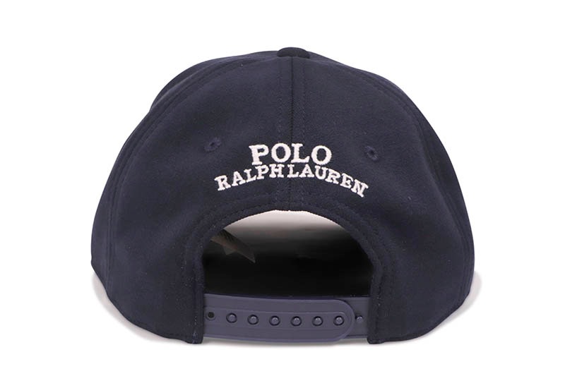 POLO RALPH LAUREN DOUBLE-KNIT JACQUARD BALL CAP (710833790003:AVIATOR NAVY)
