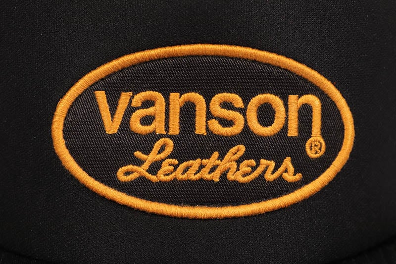 VANSON LEATHERS OVAL LOGO TRUCKER HAT (NVCP-001:BLACK) | Brand,S-Z