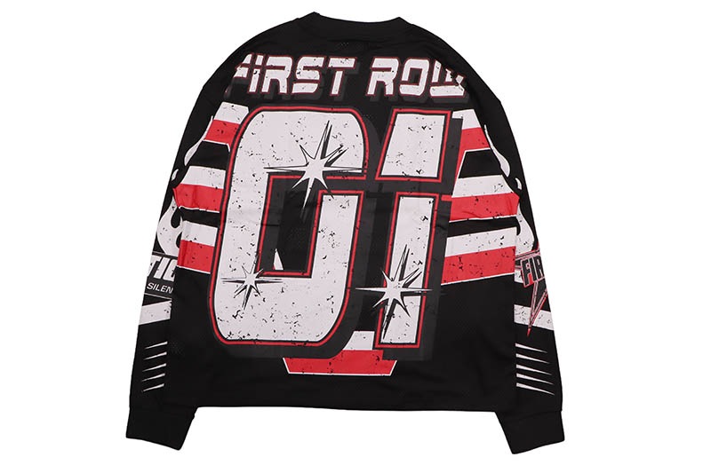 FIRST ROW HARD RACING SPORT JERSEY (FRR0010:BLACK)