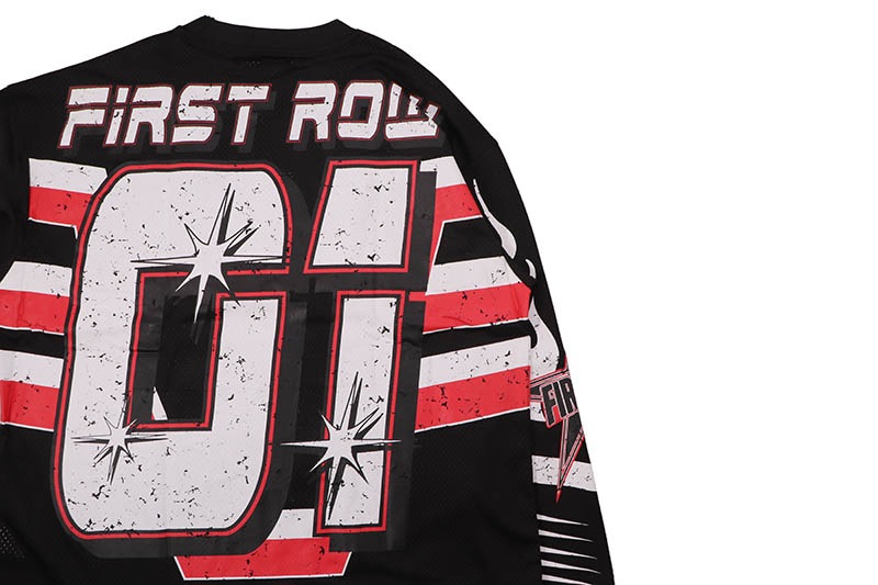 FIRST ROW HARD RACING SPORT JERSEY (FRR0010:BLACK)