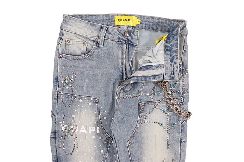 GUAPI AQUA BLUE SPIDER DENIM (836ABSD) | Brand,G-L,GUAPI
