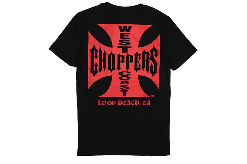 WEST COAST CHOPPERS OG CLASSIC TEE (WCCTS0003ZW:BLACK RED)
