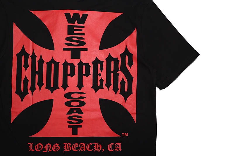 WEST COAST CHOPPERS OG CLASSIC TEE (WCCTS0003ZW:BLACK RED)