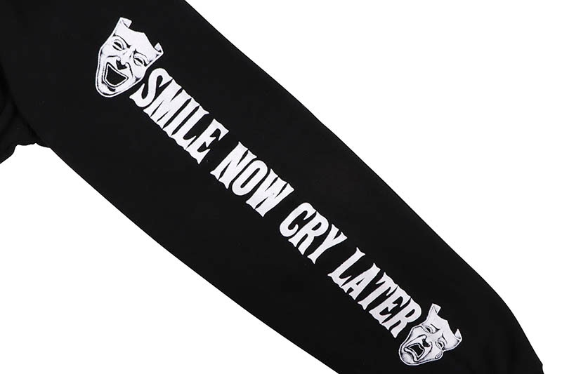 STREET WEAR SUPPLY TWO FACE HOODIE (BLACK)