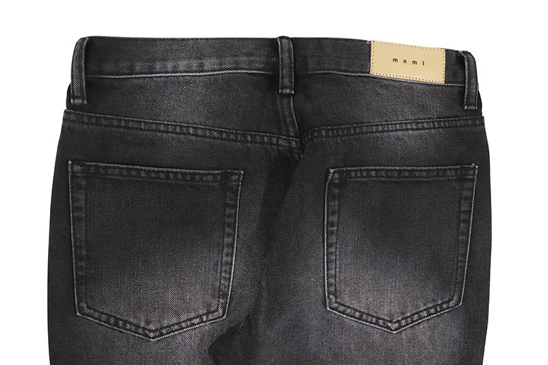 mnml B167 PAISLEY FLARE DENIM (D223:BLACK) | Brand,M-R,mnml