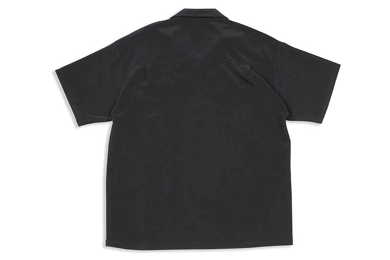 CALTOP SOLID BUTTON UPS DRESS CAMP SHIRT (#3003:BLACK)