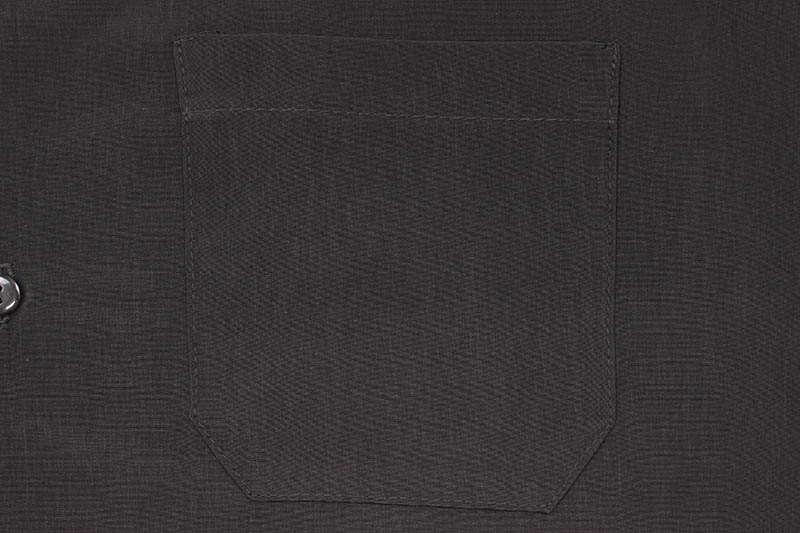 CALTOP SOLID BUTTON UPS DRESS CAMP SHIRT (#3003:BLACK)