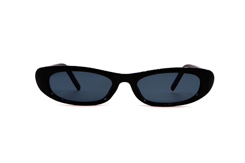 KD EYEWEAR SMALL CAT EYE SUNGLASSES (BLACK)