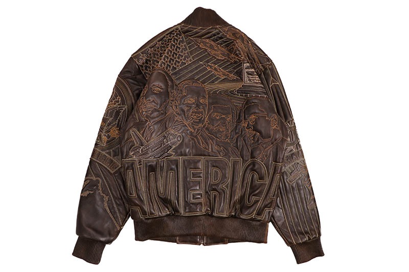 Pelle Pelle AMERICA QUILTED JACKET (325-37542-BRA:BROWN ABRATION