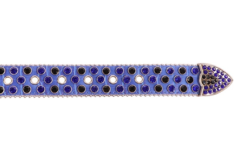 DRIP TRAP ICED OUT RHINESTONE BELT (DT.29:BLUE/BLACK)