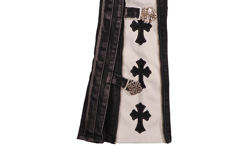 GUAPI OBSIDIAN BLACK CROSS BUCKLE DENIM (870BCBD) | Brand,G-L