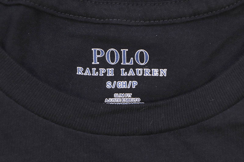 POLO RALPH LAUREN SLIM FIT COTTON CREWS 3PCS (NSCNP3-PBD:POLO BLACK)