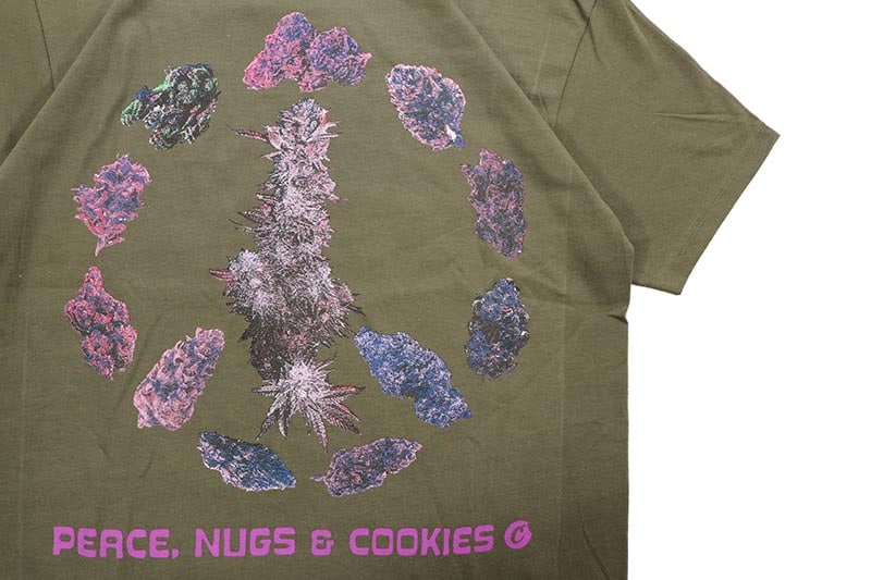 COOKIES PEACE NUGZ TEE (MILITARY GREEN) CM252TSP24