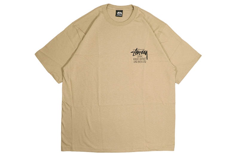 STUSSY STOCK DSM LOS ANGELES T-SHIRT (KHAKI) | Brand,S-Z,STUSSY