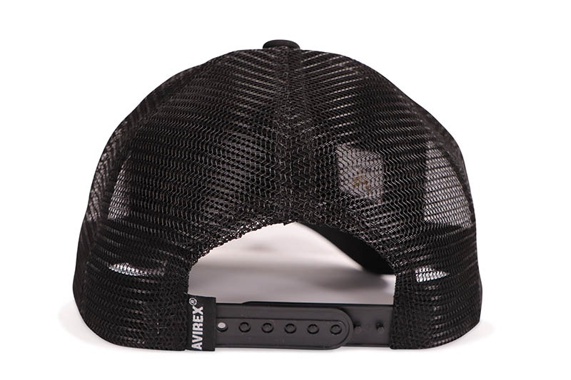 AVIREX MULTI LOGO MESH CAP (81623700-80:BLACK/BLACK)