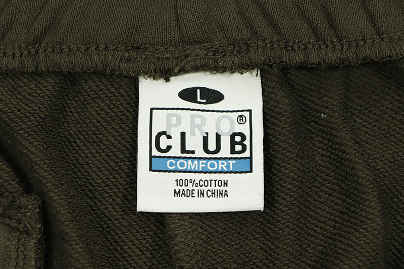 PRO CLUB COMFORT FRENCH TERRY CARGO SHORT - 11 INCH INSEAM (MILITARY GREEN) 13PC0402