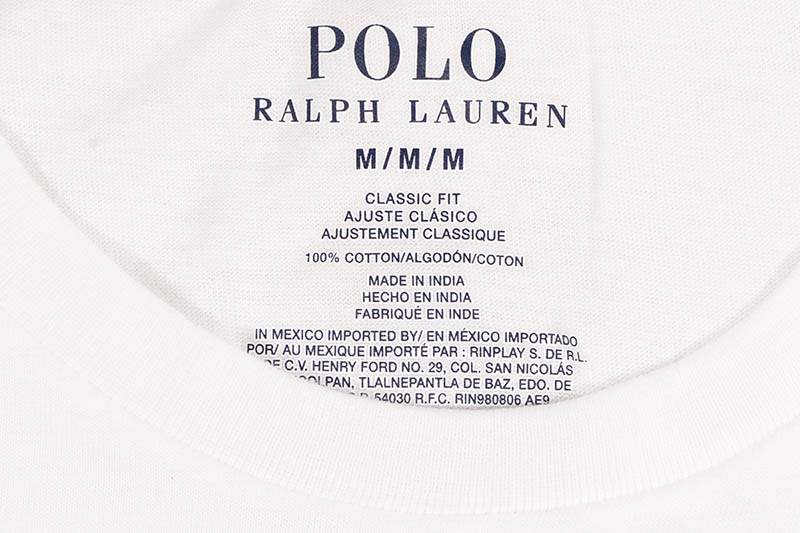 POLO RALPH LAUREN CLASSIC FIT COTTON CREWS 3PCS (NCCNP3-WHD:WHITE