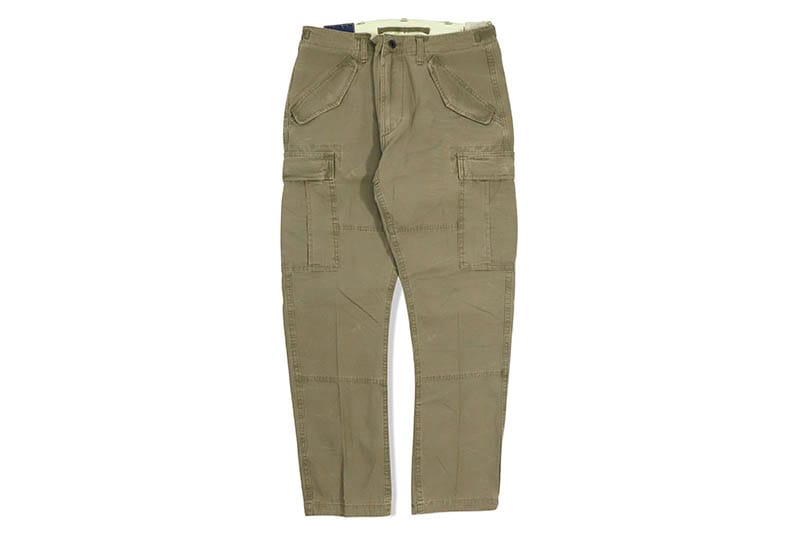 POLO RALPH LAUREN CANVAS M43 SLIM PANT (710877831002:OLIVE)