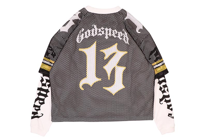 GODSPEED TD LAYERED JERSEY (BLACK/WHITE/YELLOW)