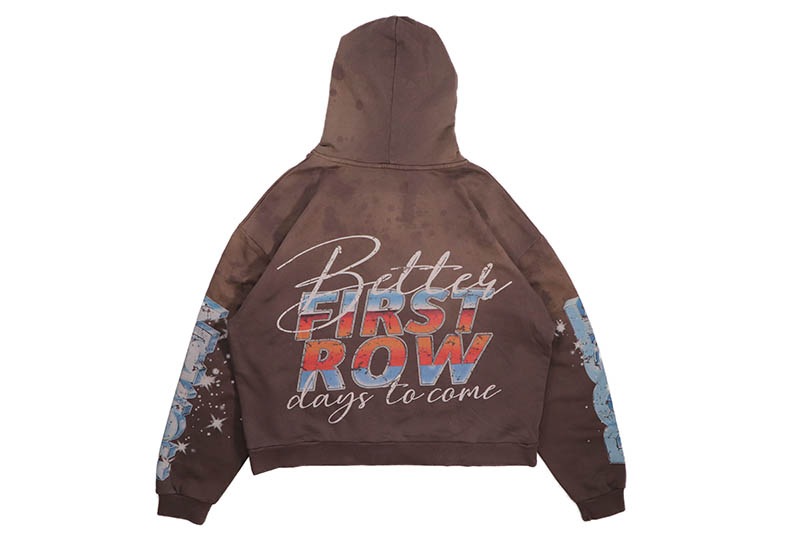 FIRST ROW POST HUMAN NEW BORN HOODIE (FRF2496:CAFFE) | Brand,A-F