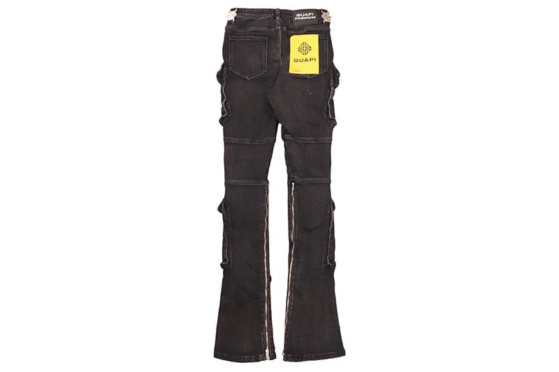 GUAPI VINTAGE BLACK OBLIVION BIKER DENIM (794VBBD)